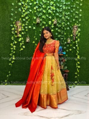 Gold with Red