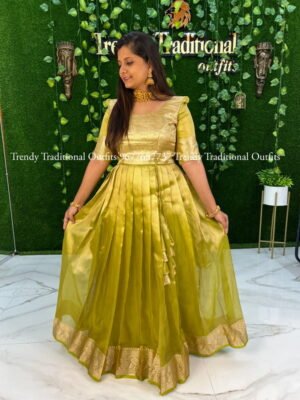 Silk Light Green Gown