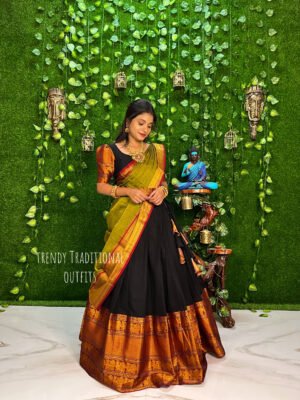 Black with Mehendi