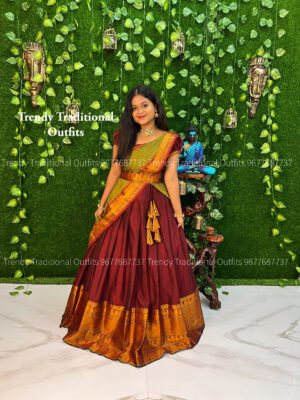 Maroon with Mehendi