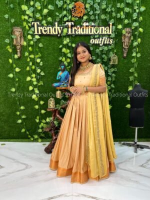Onam - Off White with Gold