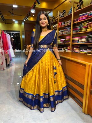 Mustard with Navy Blue