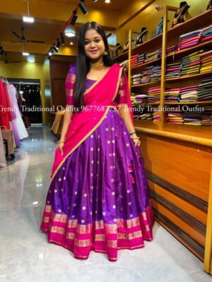 Purple with Rani Pink