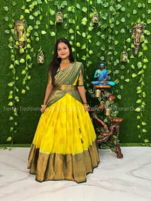 Yellow with Bottle Green