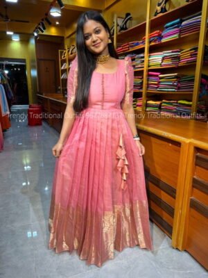 Peach Pink Tissue Gown