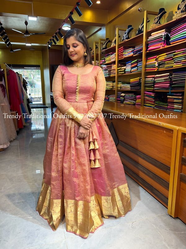 Crushed Pink Tissue Gown