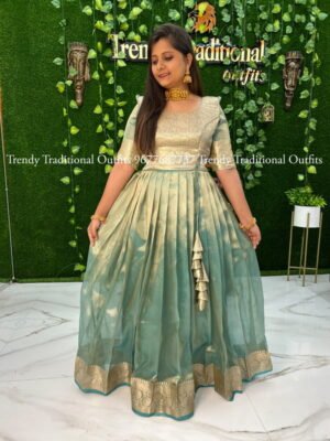 Silk Sea Green Gown