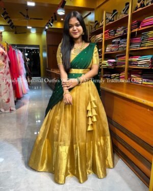 Gold With Bottle Green
