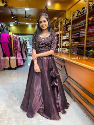 GLASS ORGANZA DARK CHOCOLATE