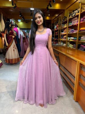Lavender Glass Georgette Maxi