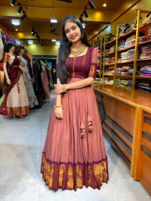Mauve with Maroonish Wine Maxi